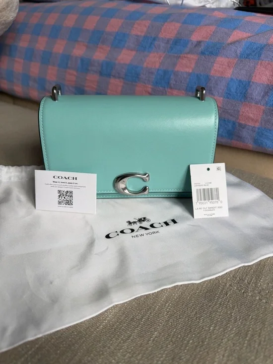 Coach Bandit Crossbody in Faded Blue/Silver - Picture 1 of 12